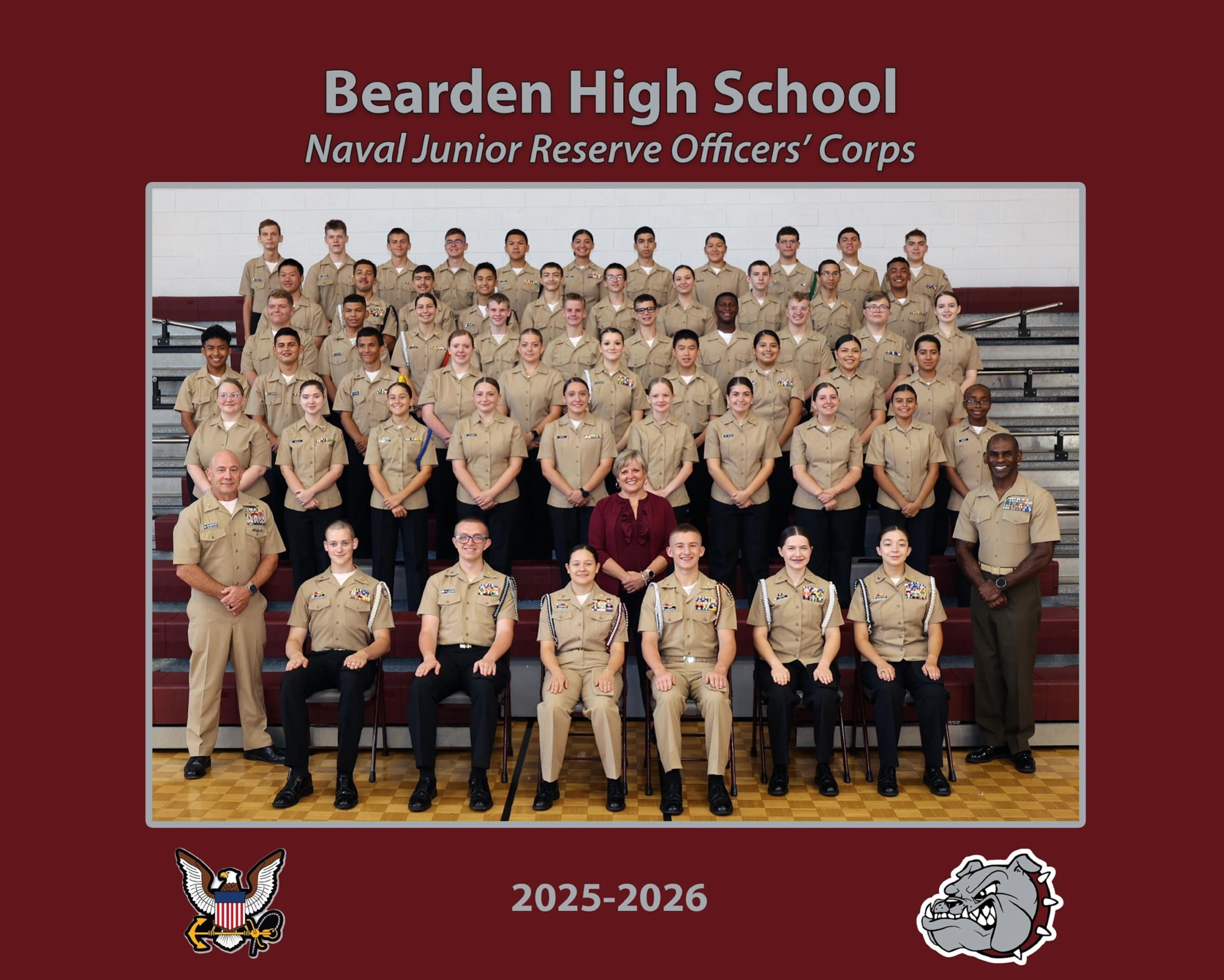 Bearden High School NJROTC Command Photo 2025-2026